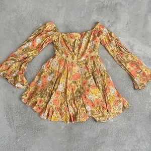 Effie Off the Shoulder Floral Mini Dress